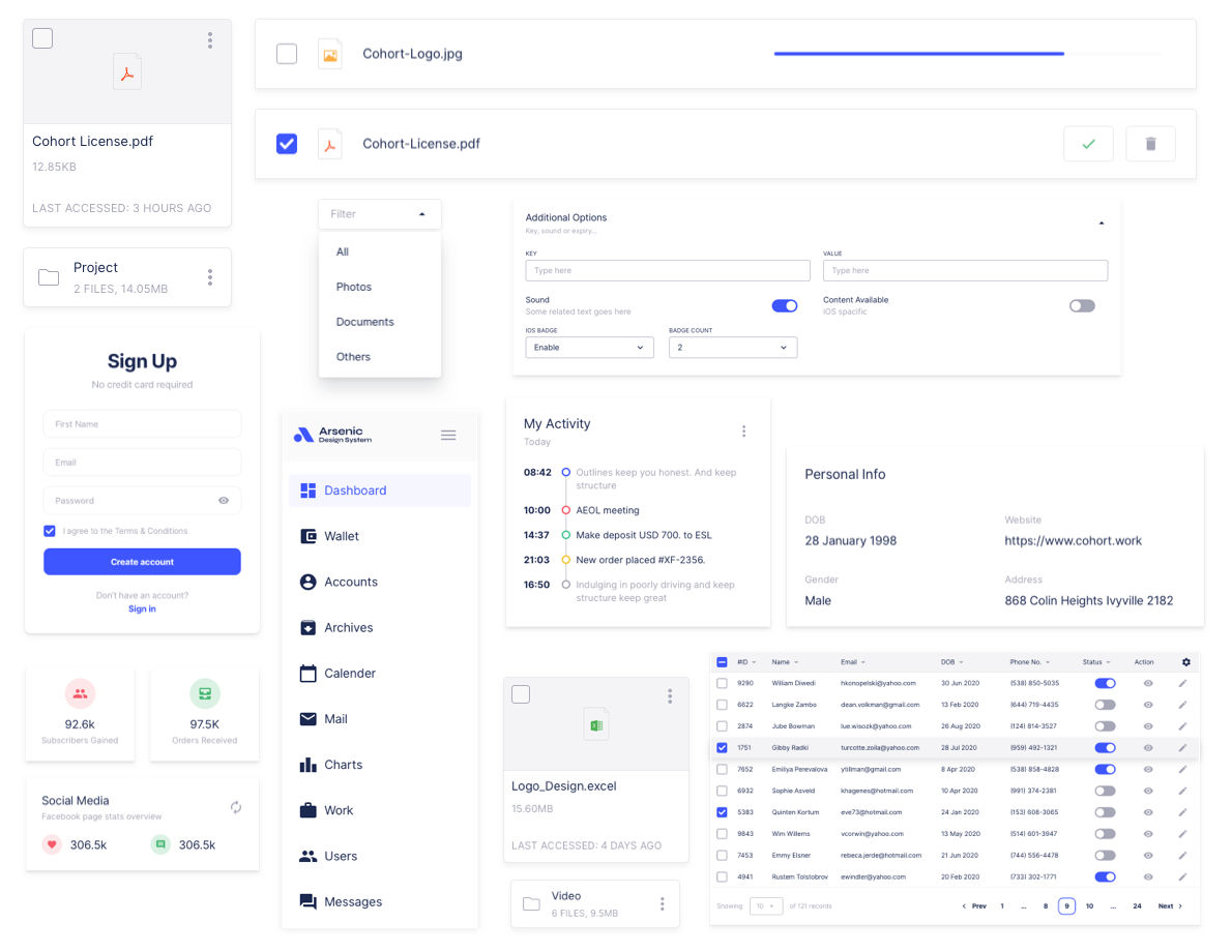 Arsenic Design System for Web