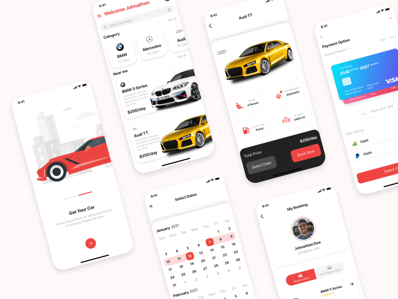 Car Rental App UI Kit