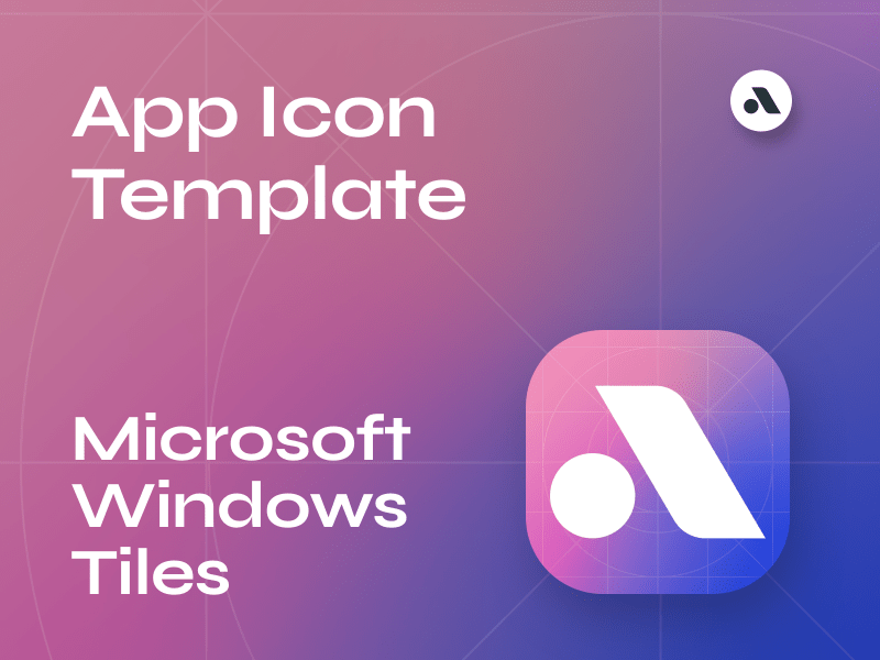 Microsoft Windows Tiles Icon Template