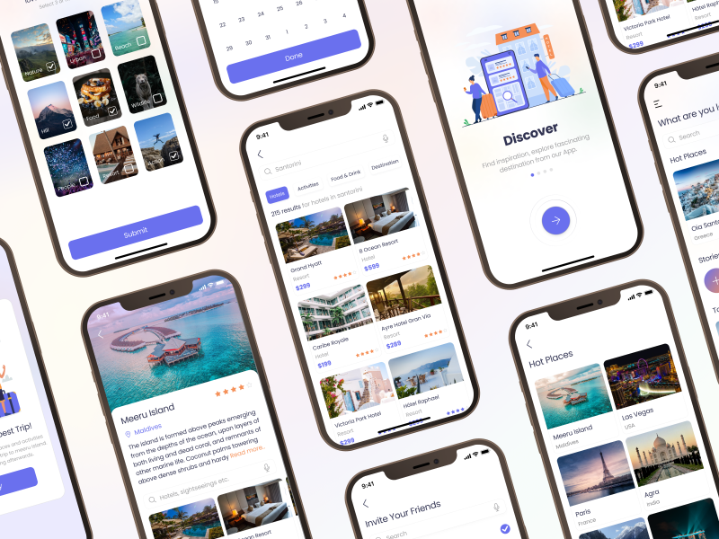 Travel Mobile App UI Kit