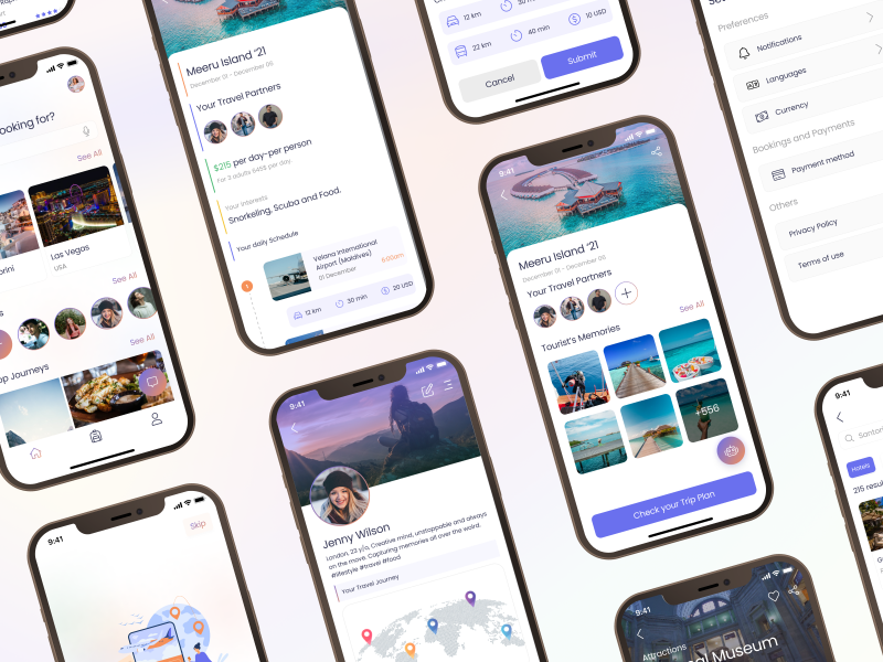 Travel Mobile App UI Kit